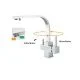 RUBINETTO 3 VIE DAISY PER DEPURATORE ACQUA RUBINETTO 3 VIE DAISY PER DEPURATORE ACQUA