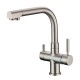 RUBINETTO 3 VIE NICKEL SPAZZOLATO PER DEPURATORE ACQUA RUBINETTO 3 VIE NICKEL SPAZZOLATO PER DEPURATORE ACQUA
