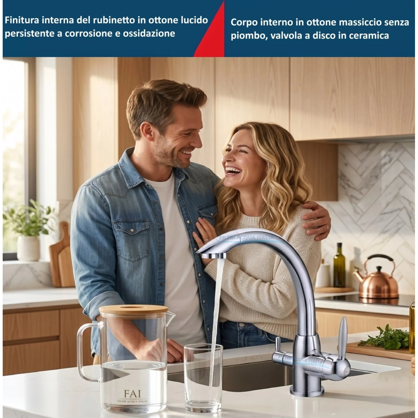 RUBINETTO A 3 VIE PER DEPURATORE ACQUA NILO RUBINETTO A 3 VIE PER DEPURATORE ACQUA NILO