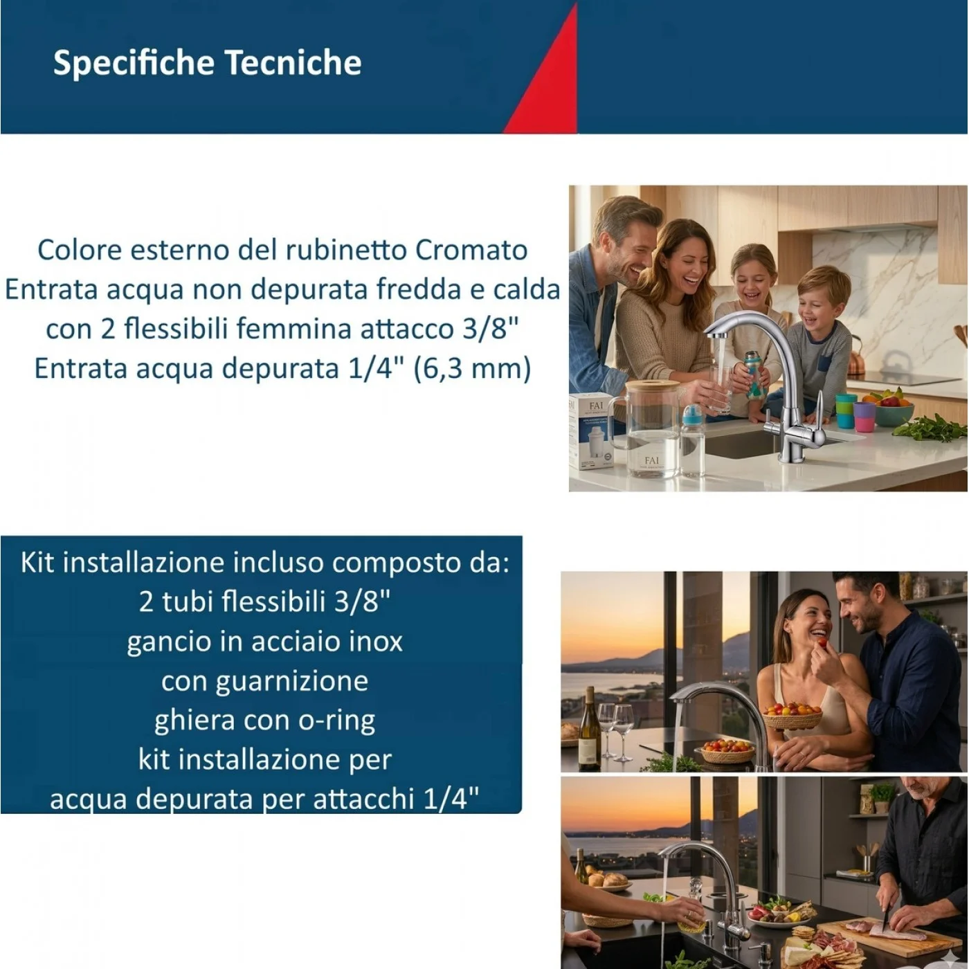 RUBINETTO A 3 VIE PER DEPURATORE ACQUA NILO RUBINETTO A 3 VIE PER DEPURATORE ACQUA NILO