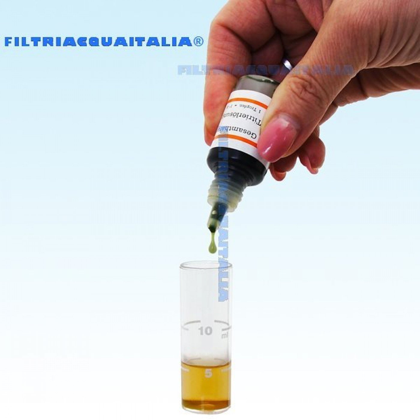 Titrant Analisi Durezza Calcare con Test Cloro Acqua e Ph