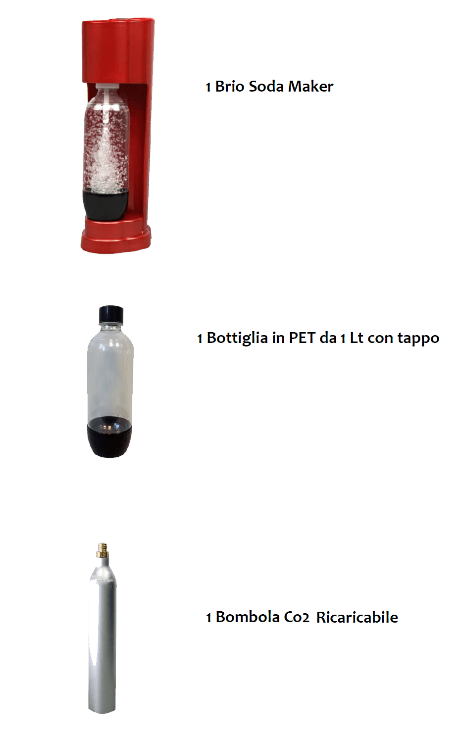 Soda Breezy S Gasatore Acqua con CO2