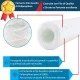 CARTUCCIA A FILO AVVOLTO DI POLIPROPILENE SEDIMENTI 10" micron 50 CARTUCCIA A FILO AVVOLTO DI POLIPROPILENE SEDIMENTI 10" micron 50