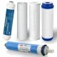 Filtri Depuratore Osmosi Inversa con Membrana 75 GPD Set 5 Pz. Filtri Depuratore Osmosi Inversa con Membrana 75 GPD Set 5 Pz.