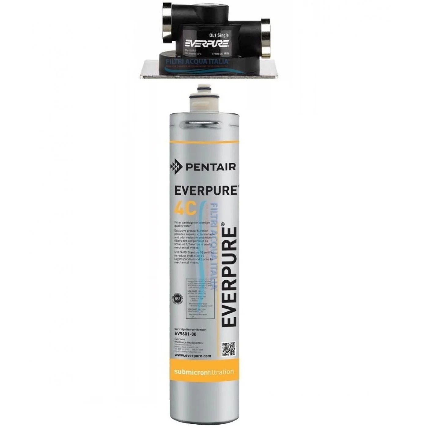 EVERPURE KIT 4C CON FILTRO EVERPURE E TESTA QL1 EVERPURE KIT 4C CON FILTRO EVERPURE E TESTA QL1