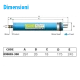 MEMBRANA 300 GPD GREEN FILTER PER DEPURATORE OSMOSI INVERSA MEMBRANA 300 GPD GREEN FILTER PER DEPURATORE OSMOSI INVERSA