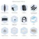 Piscina idromassaggio gonfiabile 5/6 Posti 195x195 Silver NETSPA Piscina idromassaggio gonfiabile 5/6 Posti 195x195 Silver NETSPA