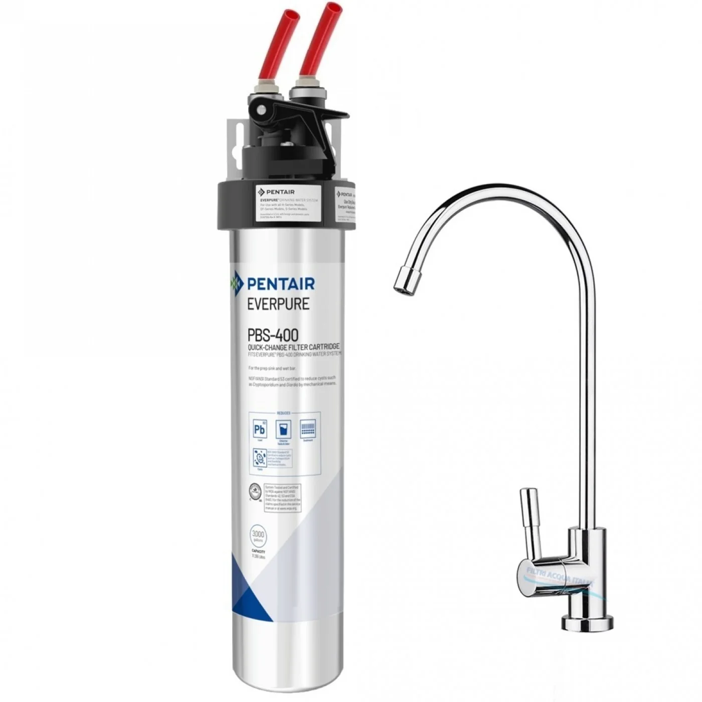 Kit Everpure PBS-400 con Rubinetto e Testata QL3B
