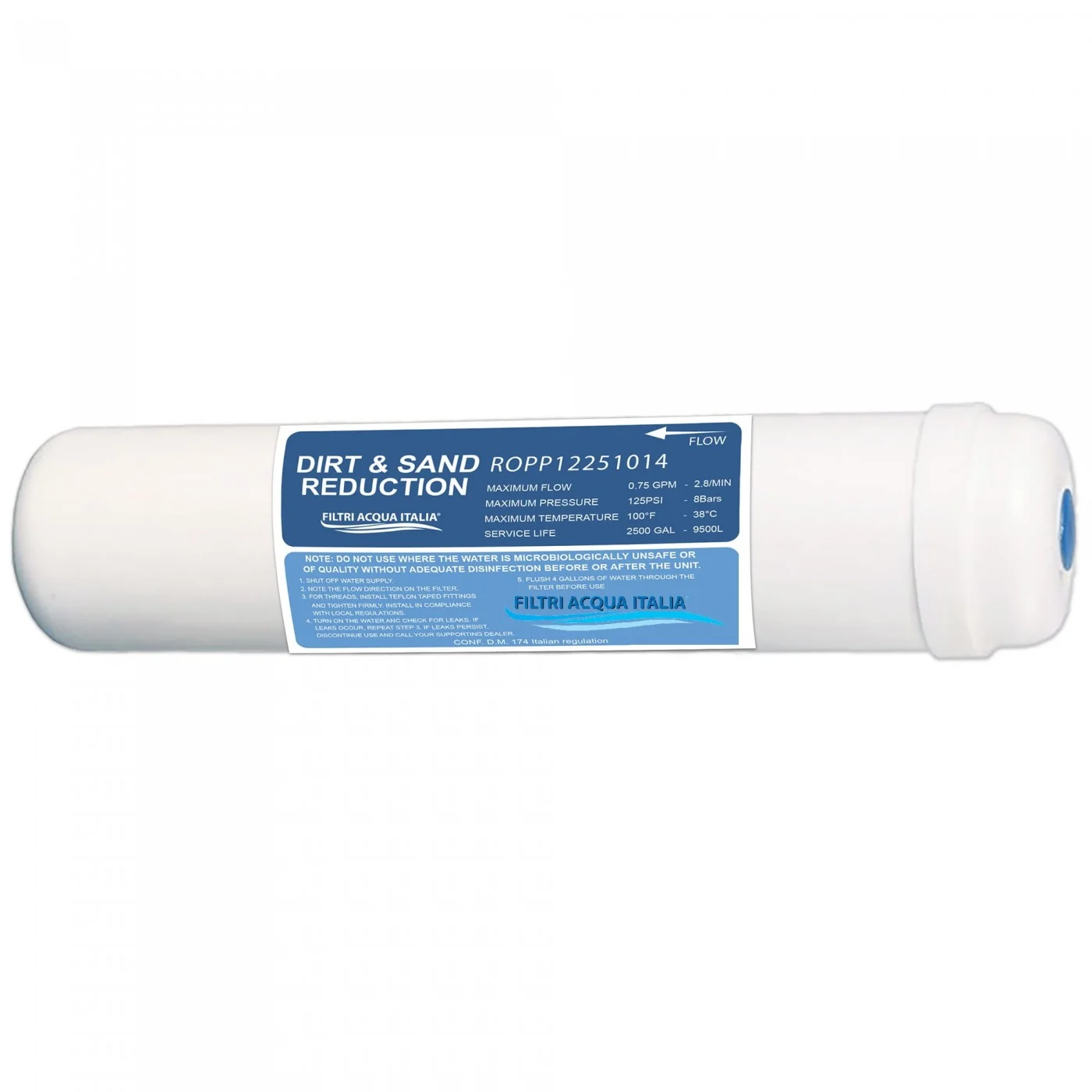 FILTRO T33 IN LINE SEDIMENTI BLOCK 2,5” X 11” ATTACCO 1/4” FILTRO T33 IN LINE SEDIMENTI BLOCK 2,5” X 11” ATTACCO 1/4”