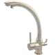 RUBINETTO TRE VIE SATINATO PER DEPURATORE ACQUA RUBINETTO TRE VIE SATINATO PER DEPURATORE ACQUA