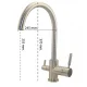 MISCELATORE TRE VIE SATINATO PER DEPURATORE ACQUA MISCELATORE TRE VIE SATINATO PER DEPURATORE ACQUA