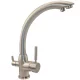 RUBINETTO TRE VIE SATINATO PER DEPURATORE ACQUA RUBINETTO TRE VIE SATINATO PER DEPURATORE ACQUA
