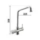 RUBINETTO A 5 VIE CROMATO SAM PER DEPURATORE ACQUA RUBINETTO A 5 VIE CROMATO SAM PER DEPURATORE ACQUA