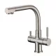 RUBINETTO 3 VIE NICKEL SPAZZOLATO PER DEPURATORE ACQUA RUBINETTO 3 VIE NICKEL SPAZZOLATO PER DEPURATORE ACQUA
