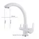 RUBINETTO 3 VIE BIANCO PER DEPURATORE ACQUA RUBINETTO 3 VIE BIANCO PER DEPURATORE ACQUA