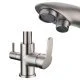 RUBINETTO 3 VIE NILO PER DEPURATORE ACQUA NICHEL SPAZZOLATO RUBINETTO 3 VIE NILO PER DEPURATORE ACQUA NICHEL SPAZZOLATO