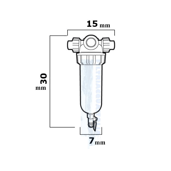 Filtro Autopulente Ciclonik 3/4" – Portata 3 Mc/h, 40 Micron, Per Acqua Potabile E Industriale